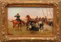 279 Rafael Padilla Spanish b 1878 Military Men Oil