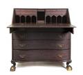 A Chippendale Style Mahogany Slant Front Bureau