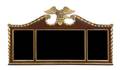 An American Parcel Gilt Mahogany Over Mantel Mirror