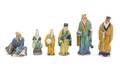 A Collection of Six Chinese Shiwan Figures