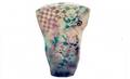 466 Terracotta Geometric Design Vase