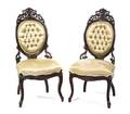 A Pair of Rococo Revival Side Chairs in the manner of Belter
