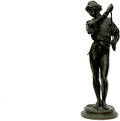 155 Emile Picault French Bronze Patinated Sculpture