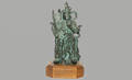 141 Fine Quality Asian Bronze Sculpture of a Deity