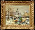 299 Antoine Blanchard Paris in Winter Oil Painting