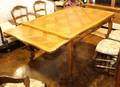 French Oak Parquetry Dining Table