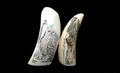 3402 Carved Bone Scrimshaw Pcs Sign Lfizarus Vienneau