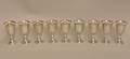 Set of 9 Sterling Small Wine Goblets