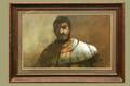 373 Large Oil on Paper Goya Man