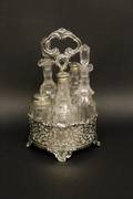 A Silverplate Cruet Set 19th Century
