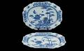 357 Pair of 19th C Celedon Porcelain Platters