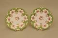 Pair of English Coalport Plates wGreen Border