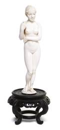 A Continental Carved Ivory Figure