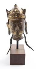 A Bronze Head of Buddha