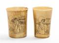 A Pair of Ivory Cups