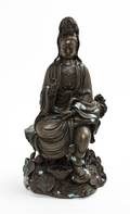 A Bronze Figure of Guanyin