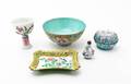 Three Canton Enamel Articles