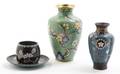 A Collection of Three Cloisonne Articles