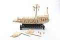 A Chinese Carved Ivory Boat
