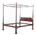 A Chippendale Style Mahogany and Brass Mounted Poster Bed Antiquity Period Designs Ltd