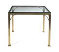 A Brass and Glass Table