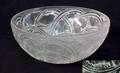 166 Lalique France Glass Bowl Molded and Frosted