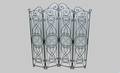 264 Ornate Four Panel Iron Folding Screen