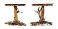 A Near Pair of American Various Woods Occasional Tables