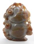 A Hardstone Carved Double Gourd