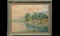 267 American School 20th Century River Landscape
