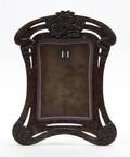 A Carved Oak Art Nouveau Frame