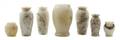 Seven Alabaster Urns