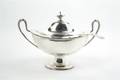 An English Silverplate Lidded Soup Tureen Norton  White