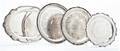 Four Silverplate Serving Trays