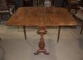 A Continental Burlwood DropLeaf Occasional Table