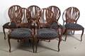 A Set of Six Sheraton Style Mahogany Chairs