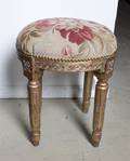 A Louis XVI Style Giltwood Tabouret