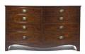 A George III Style Mahogany Long Chest of Drawers Henredon for Colby  Sons