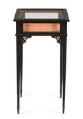 A Chippendale Style Ebonized Vitrine Table