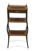 A Continental Various Woods ThreeTier Etagere