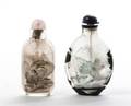 Two Interior Painted Snuff Bottles