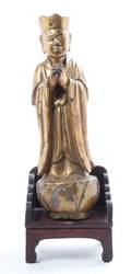 A Giltwood Figure of Buddha