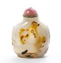 A Carved Hardstone Snuff Bottle
