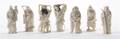 A Set of Seven Japanese Carved Ivory Figures of Immortals