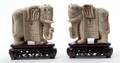 A Pair of Indian Carved Ivory Elephants