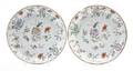 A Pair of Chinese Porcelain Enameled Plates