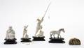 A Group of Five Carved Ivory Articles
