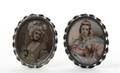 A Pair of Continental Portrait Miniatures on Ivory
