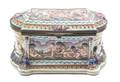 A Capodimonte Porcelain Table Casket