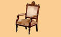 178 American 19th C Walnut Eastlake Armchair